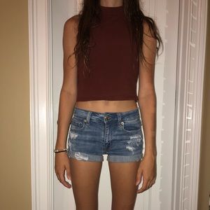 Burgundy Medium Forever 22 Tank Top